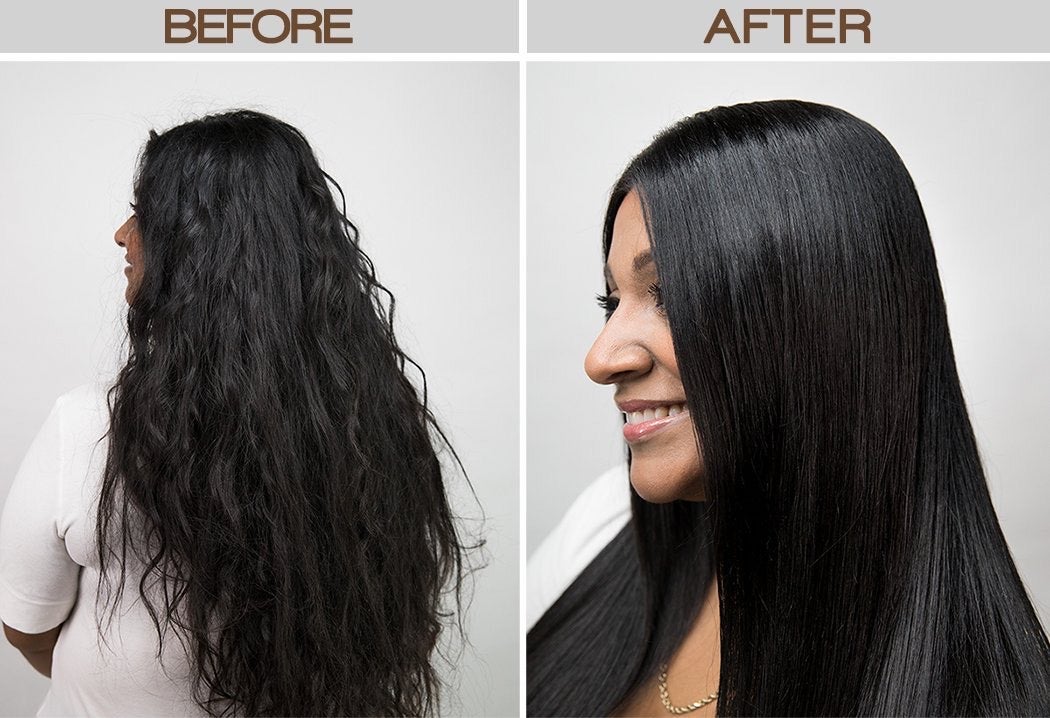 Liquid keratin outlet restorative smoothing treatment